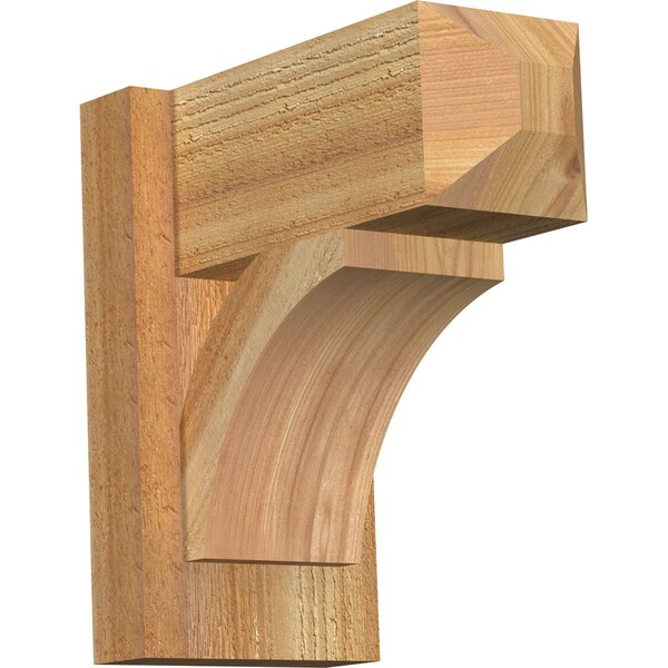 Ekena Millwork Thorton Craftsman Rough Sawn Outlooker, Western Red Cedar, 6"W x 12"D x 12"H OUT06X12X12THR04RWR - main